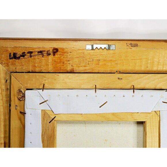 Robert Cox 14x15" Signed Oil Painting Pink Rose Bouquet Vintage Floral Art - Picture 10 of 10